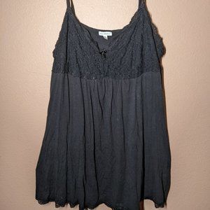 Black Cotton InsomniaX Babydoll Nighty